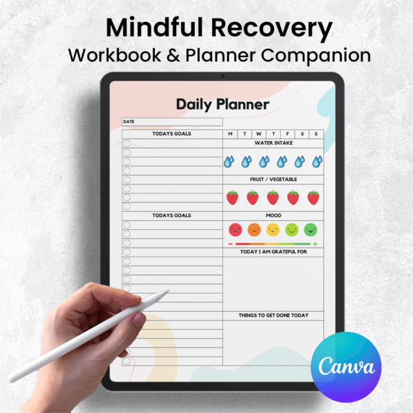 Reduce Anxiety! Editable 2024 PTSD Workbook (Canva)