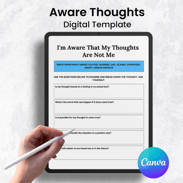 PTSD & Trauma Processing Workbook Canva Template - Image 4