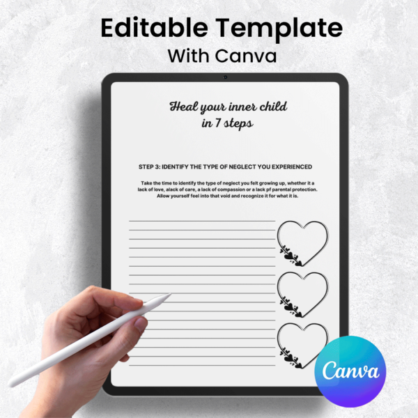 Editable PTSD Workbook | Trauma Recovery Canva Template - Image 3