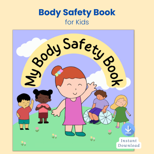 Confident child raising hand and saying "No" to illustrate body safety and setting boundaries. Self Emotional Kindergartens