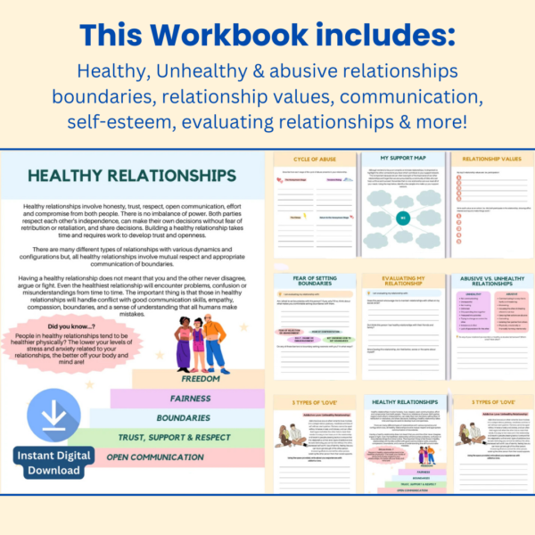 Healthy Relationships Worksheet: Build Strong Bonds | CBT - Image 3